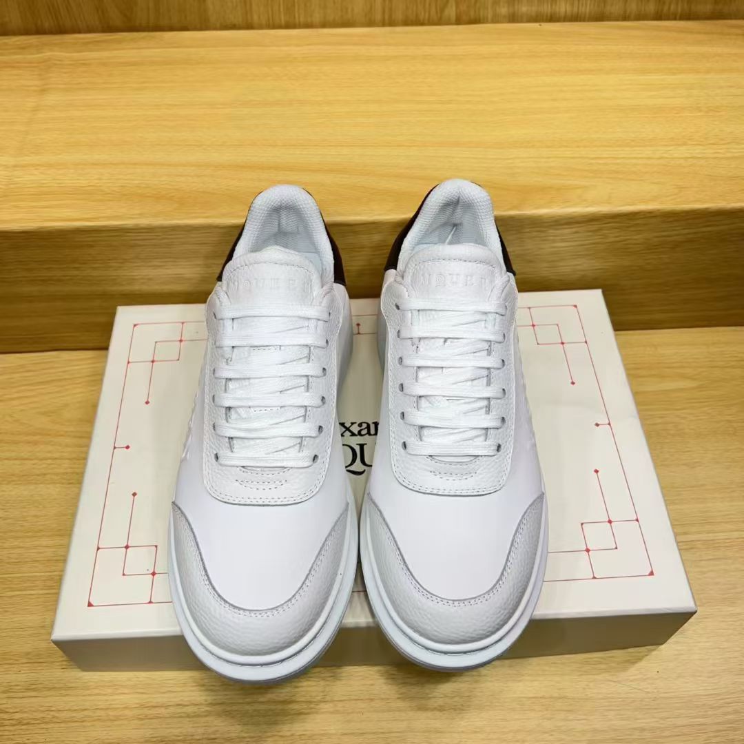A Casual sports white sneakers