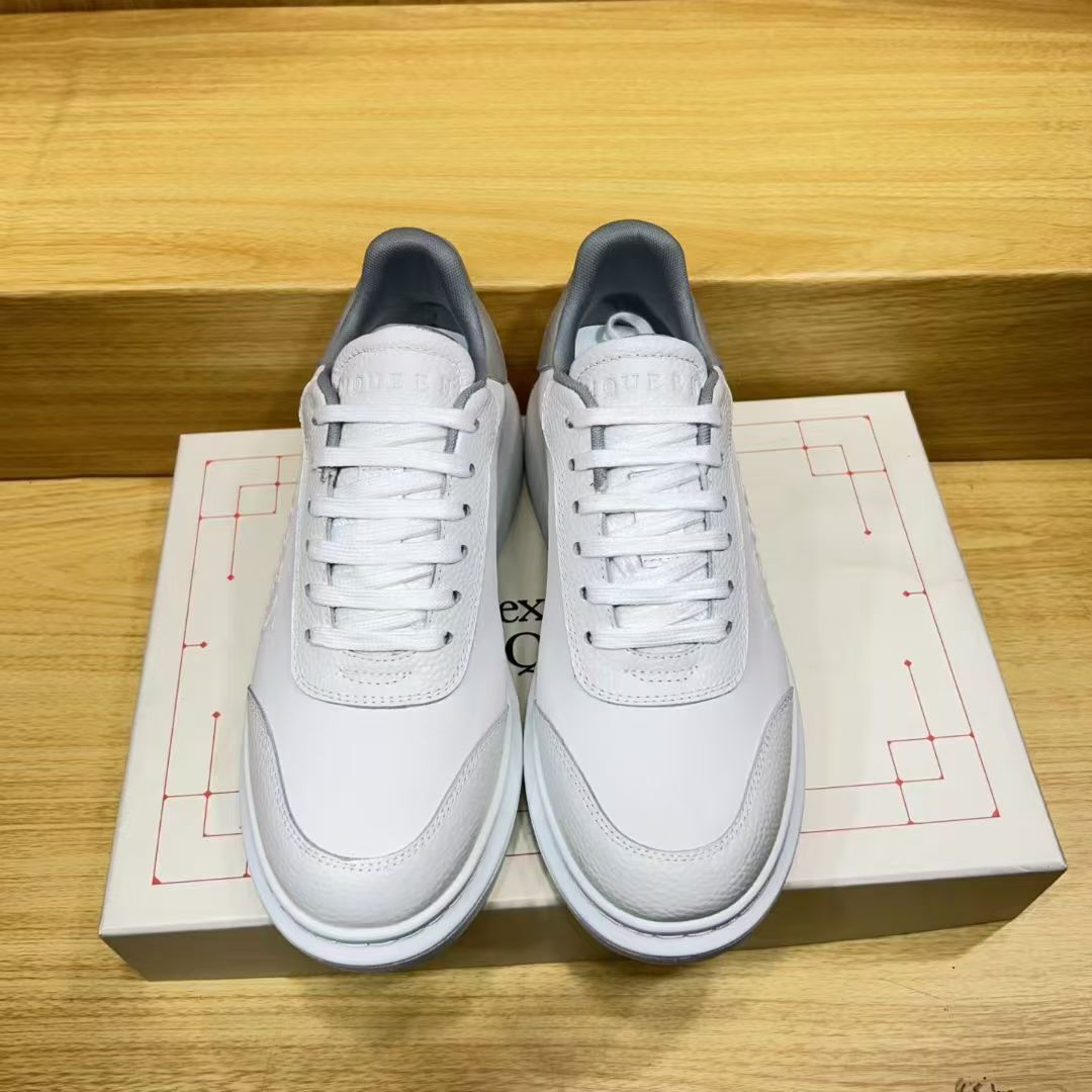 A Casual sports white sneakers