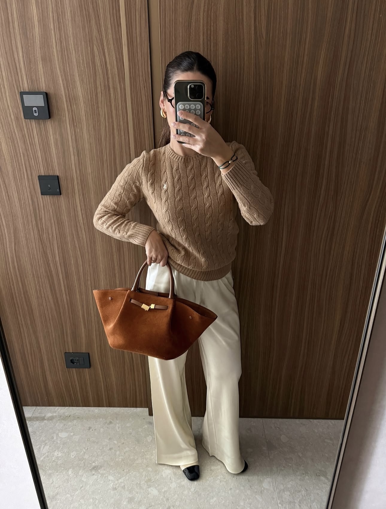 R Long-sleeved Fried Dough Twists Knitwear