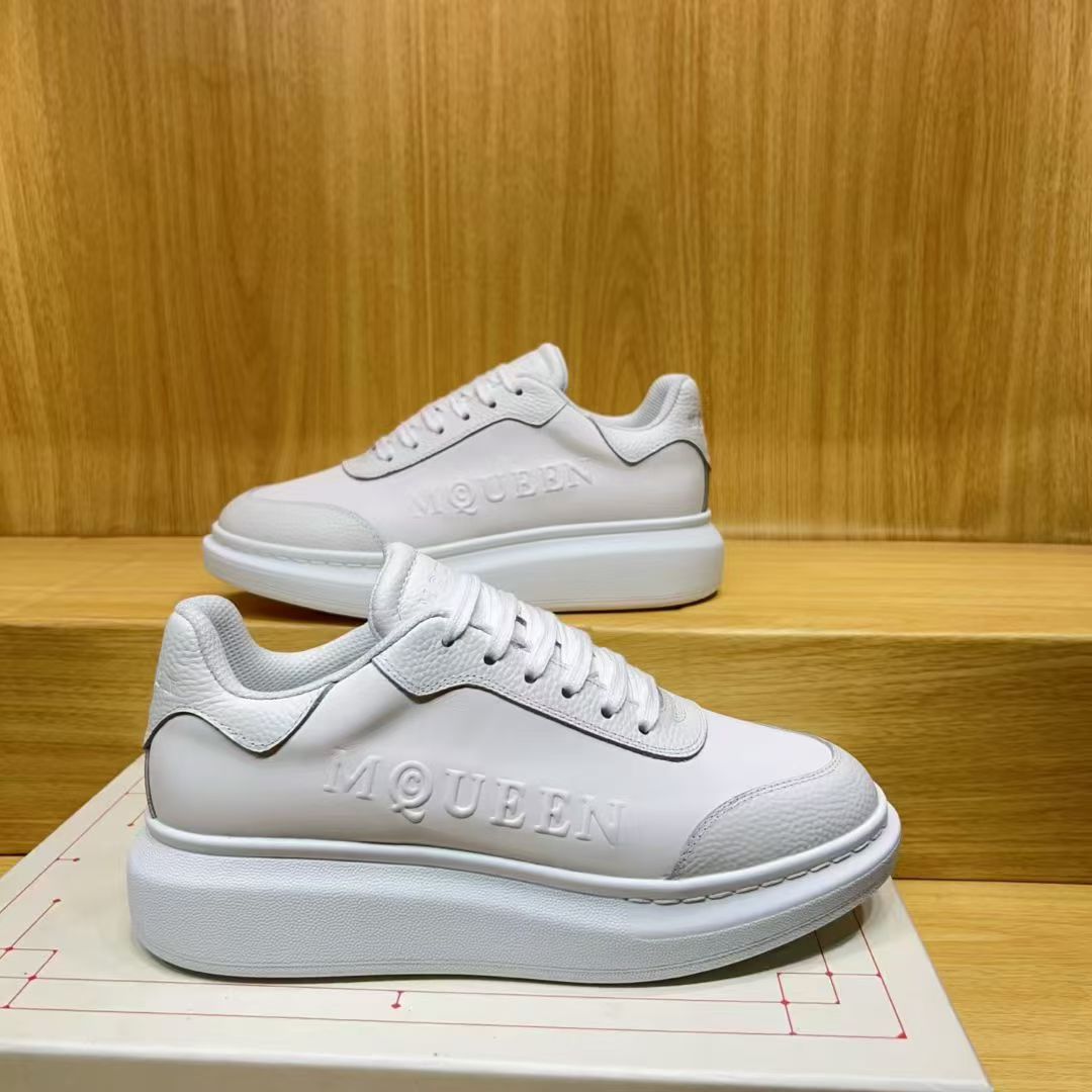 A Casual sports white sneakers