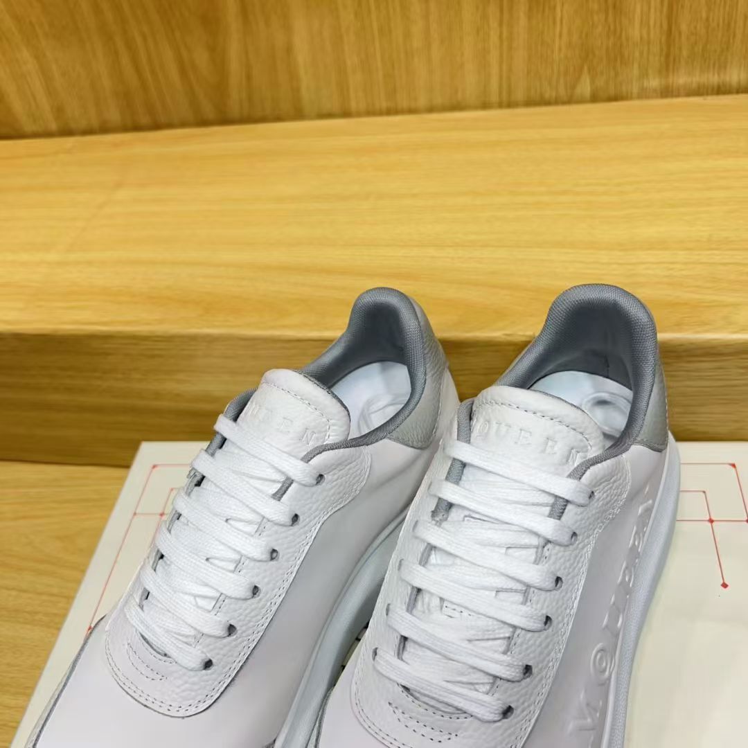 A Casual sports white sneakers