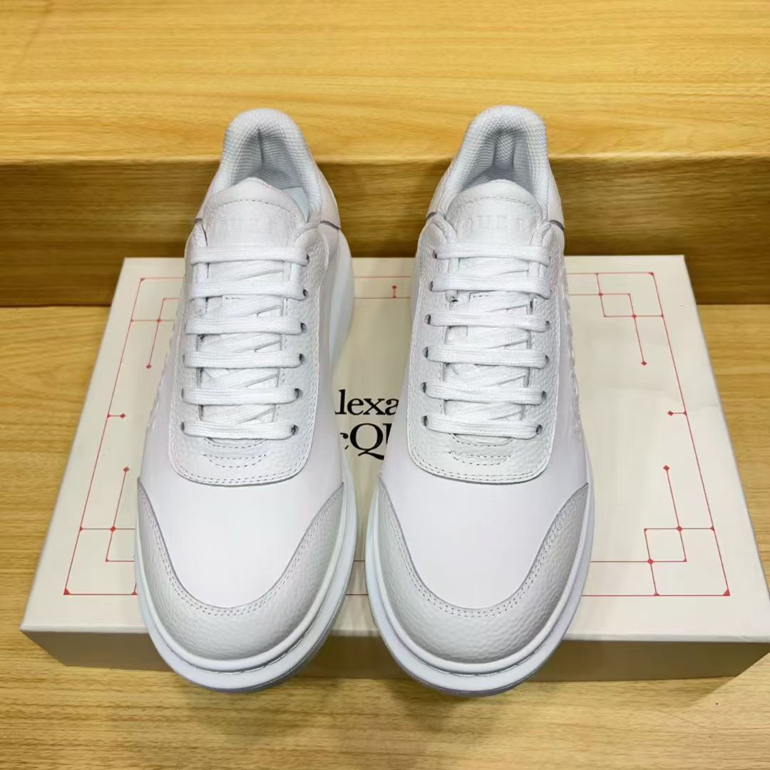 A Casual sports white sneakers