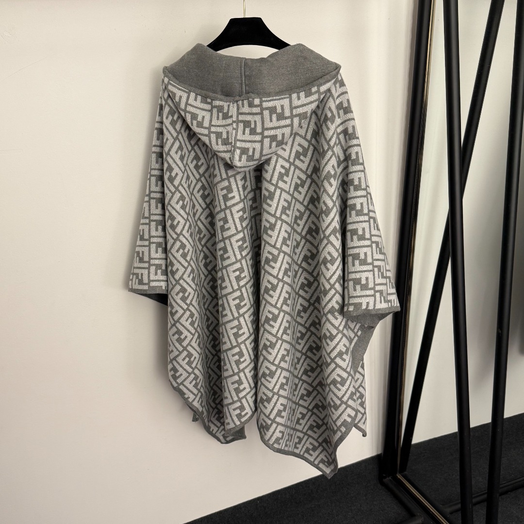 F Shawl Knit Sweater Coat