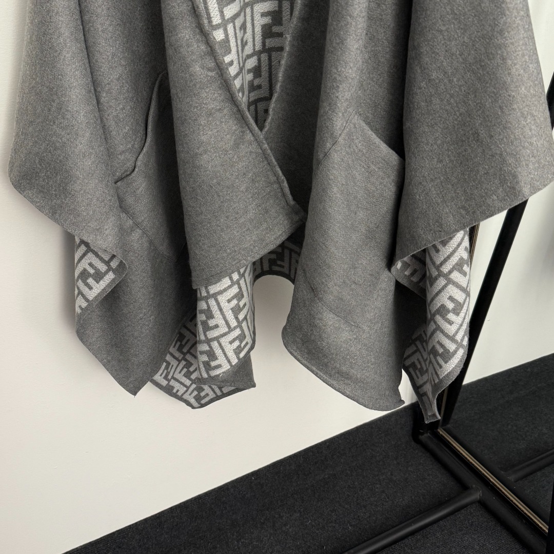 F Shawl Knit Sweater Coat