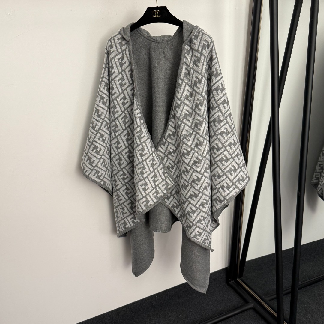 F Shawl Knit Sweater Coat