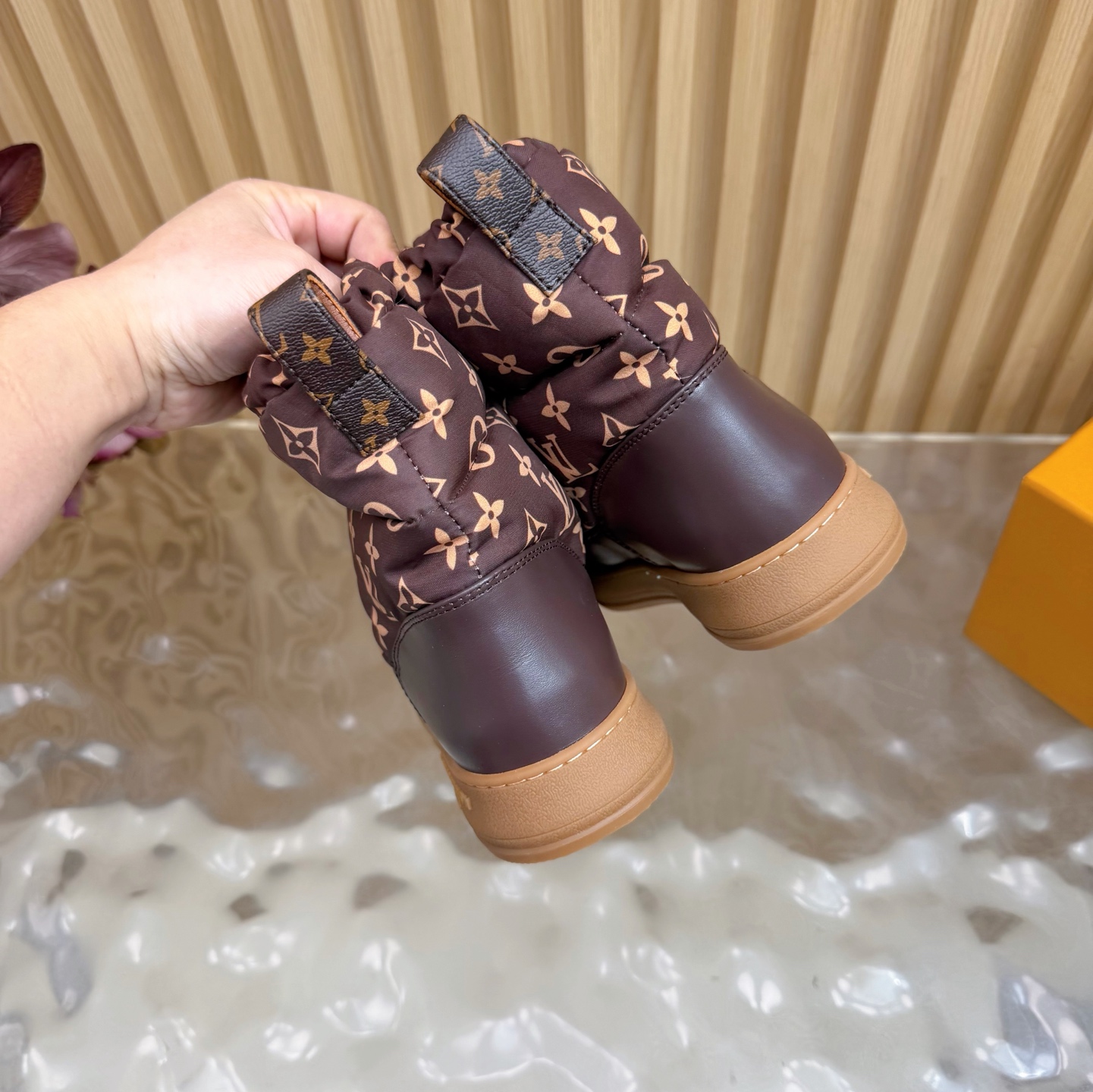 L Design 2025 Autumn/Winter New Down Snow Boots