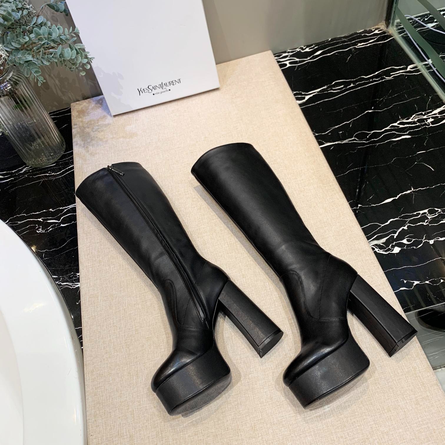 Y design Matte genuine leather High-heel Boots