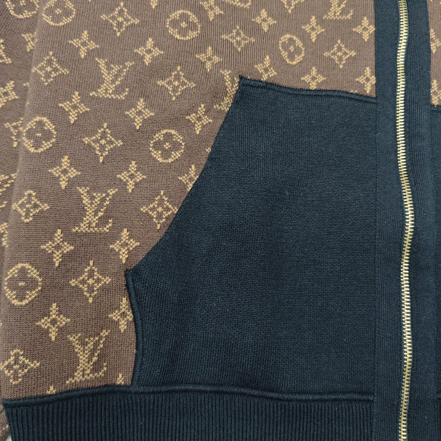 L fashion high-end women's double-sided hooded zipper cardigan jacket