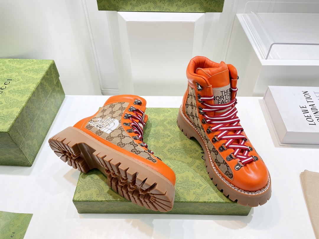 Guc** & Nor** Face Co-brand boots