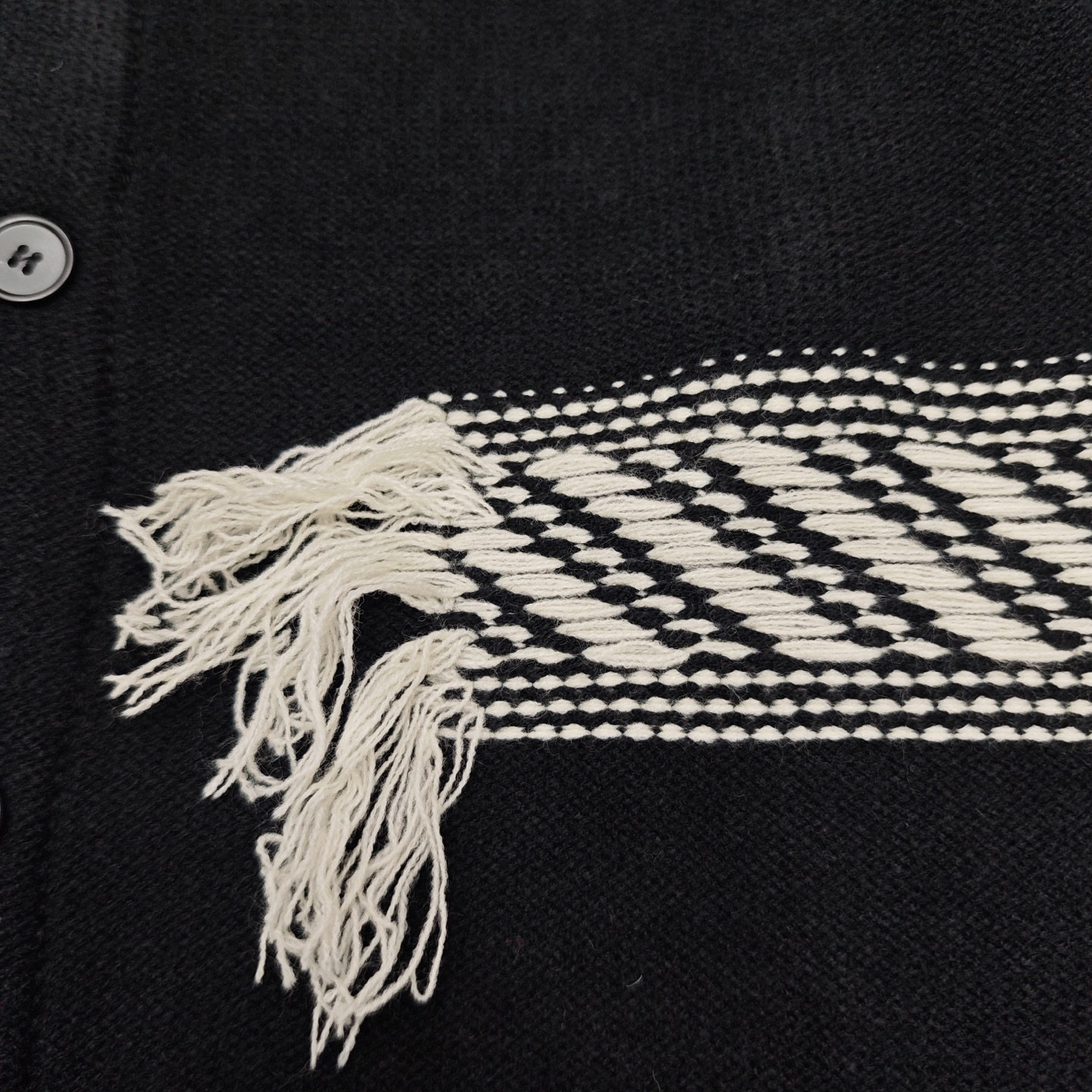 CE fashion high-end women's high neck long sleeved wool cardigan