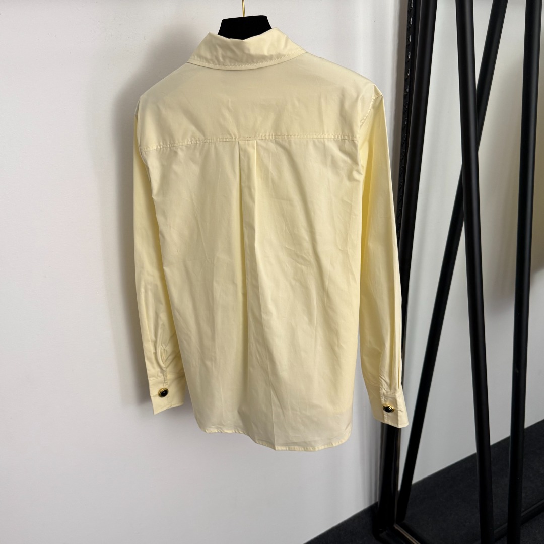 S Long-sleeved pure cotton shirt