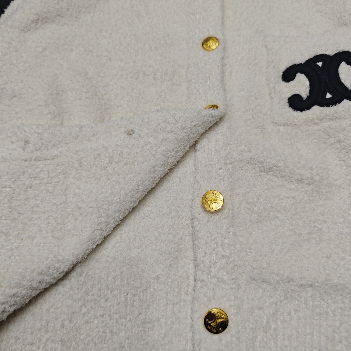 CE fashion high-end women's round neck long sleeved wool cardigan