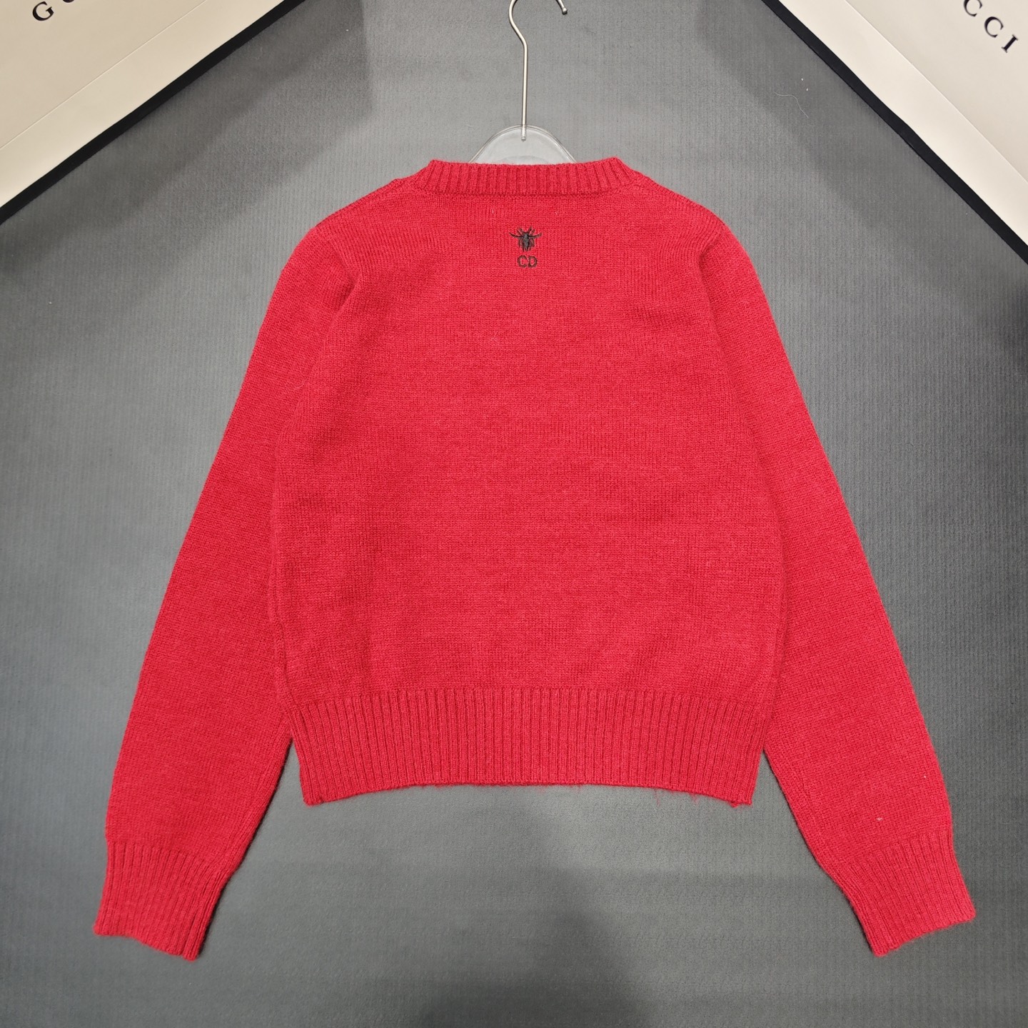 D Fashionable high-end women's printed wool sweater