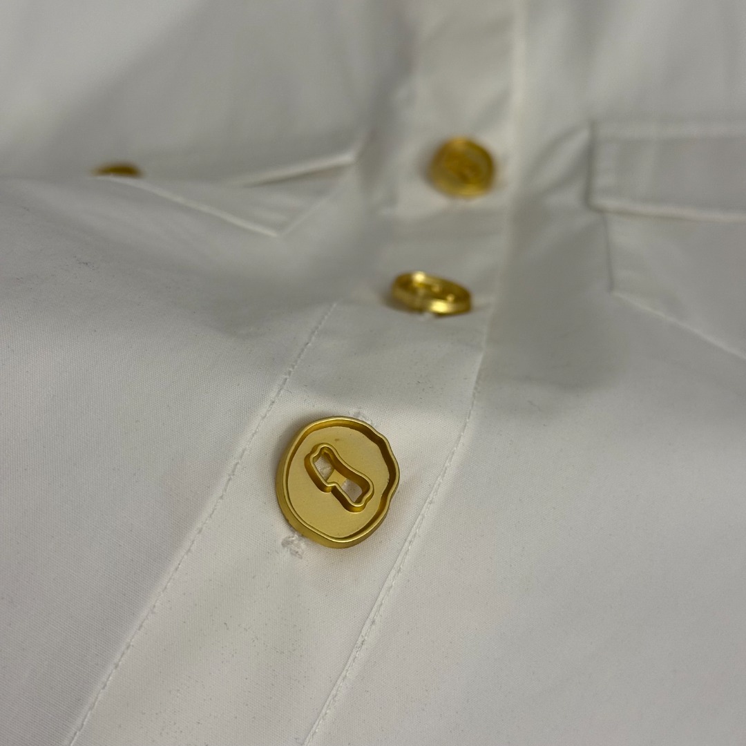 S Long-sleeved pure cotton shirt