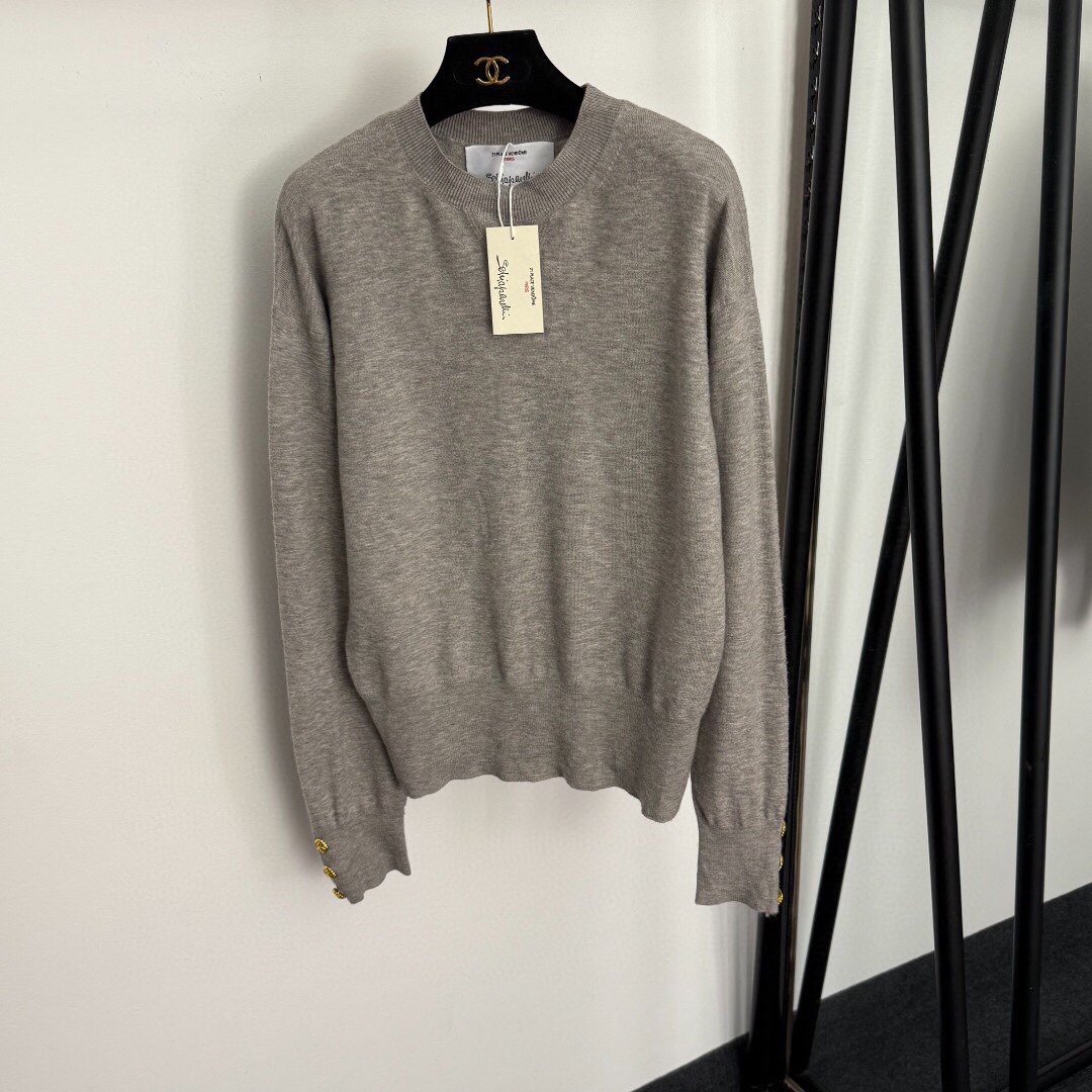 S long-sleeved knitwear