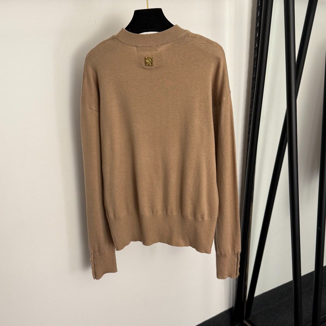 S long-sleeved knitwear