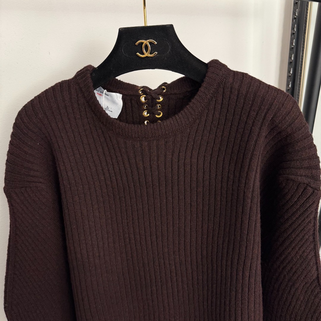 S Long sleeved pullover knitted sweater