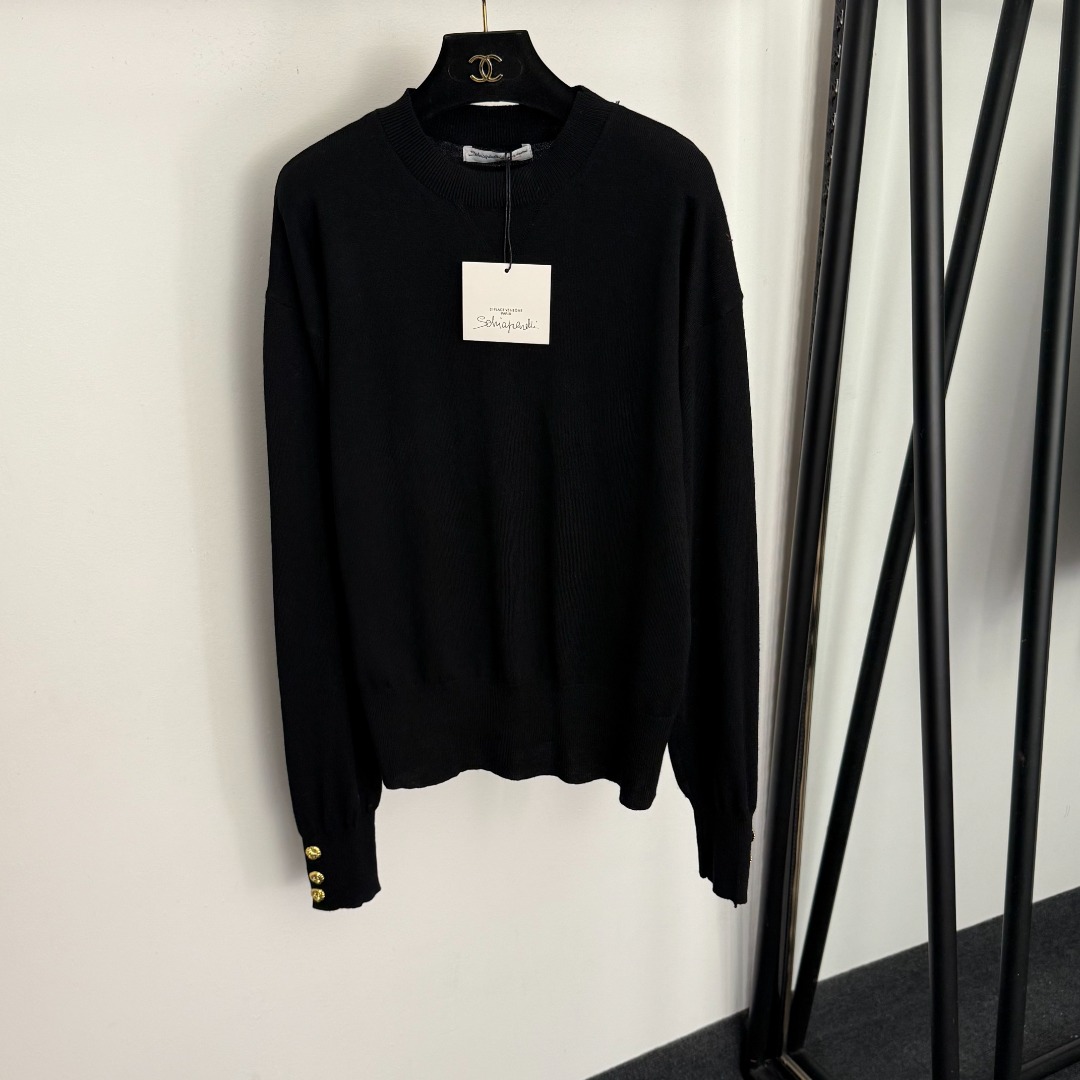 S long-sleeved knitwear