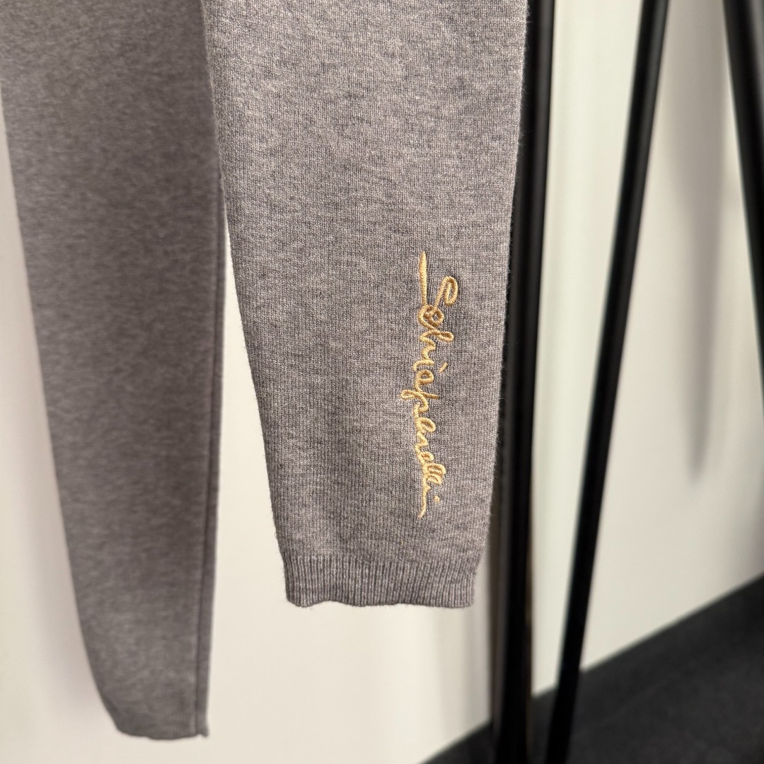 S knitted 2 set Knitted cardigan sweater knit pants