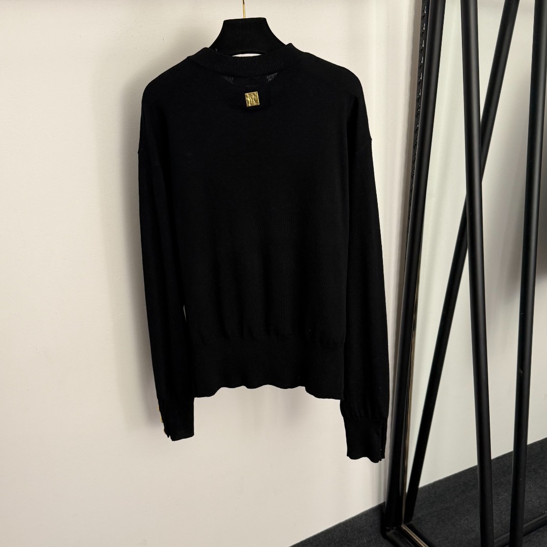 S long-sleeved knitwear