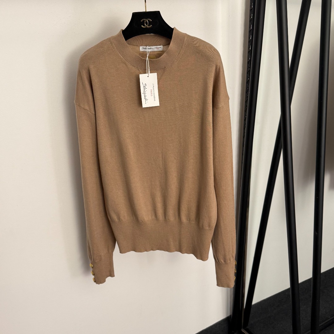 S long-sleeved knitwear