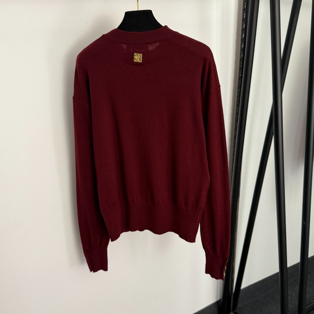 S long-sleeved knitwear
