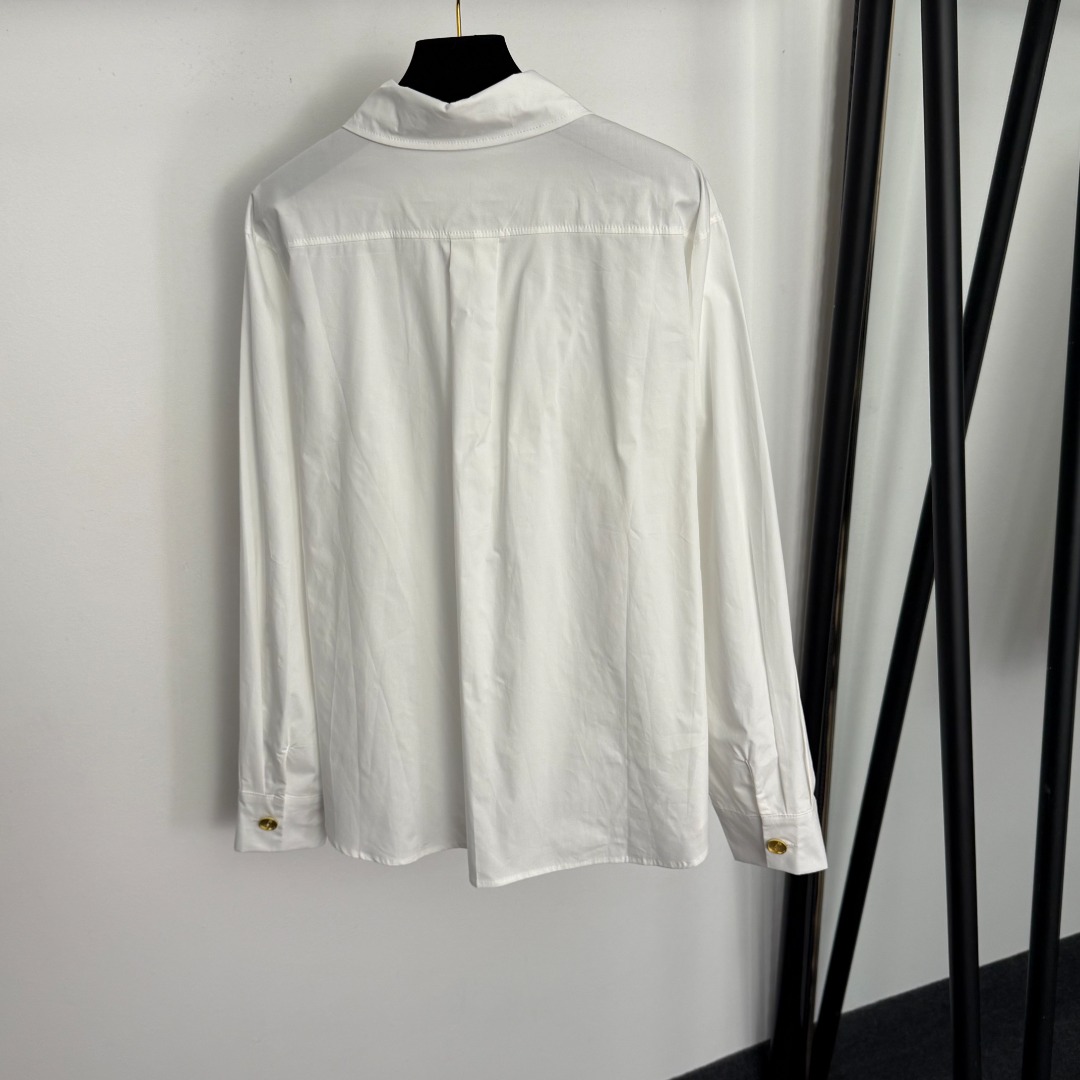 S Long-sleeved pure cotton shirt