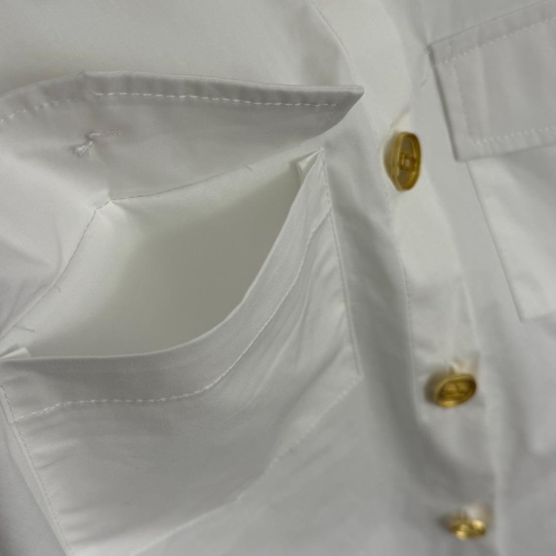 S Long-sleeved pure cotton shirt