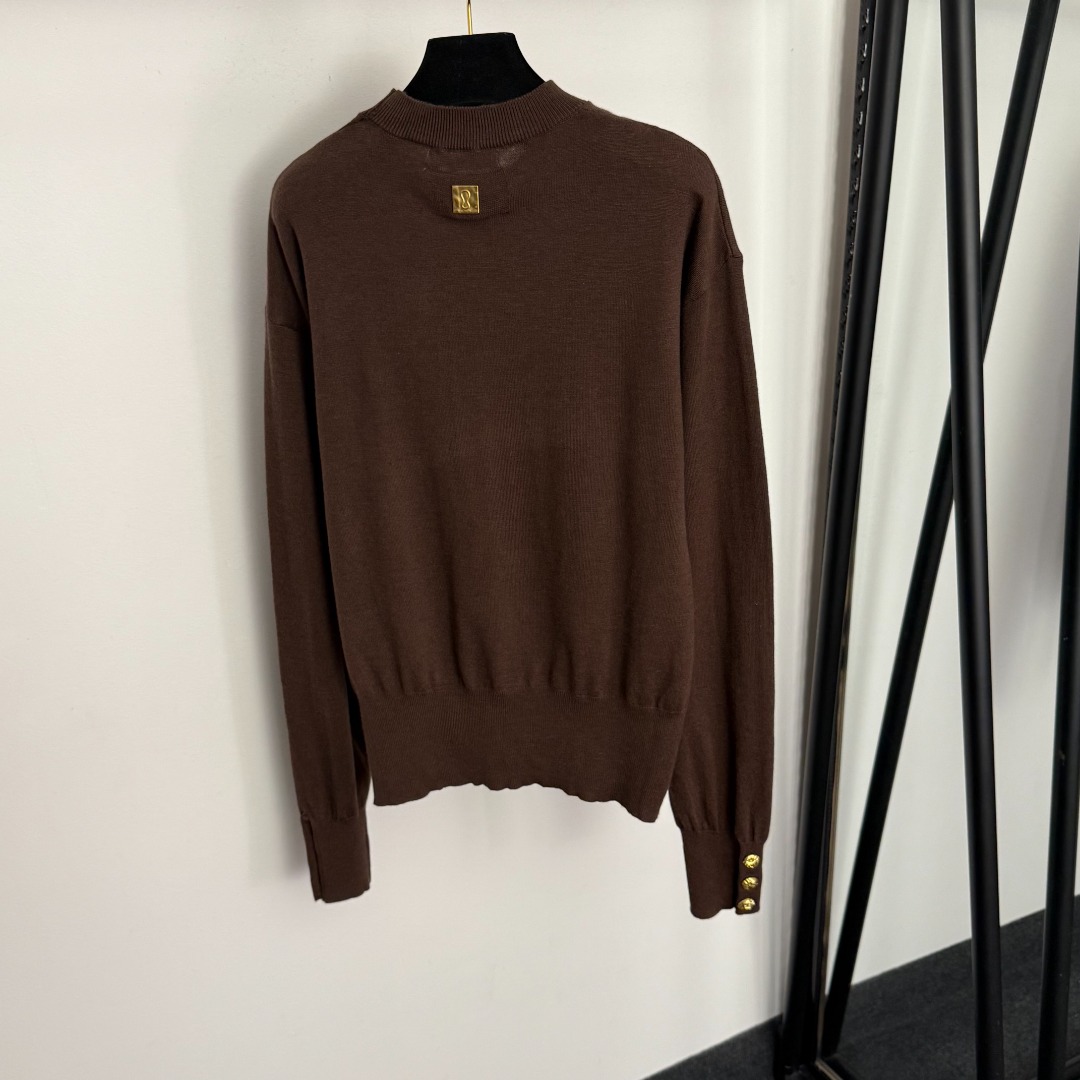S long-sleeved knitwear