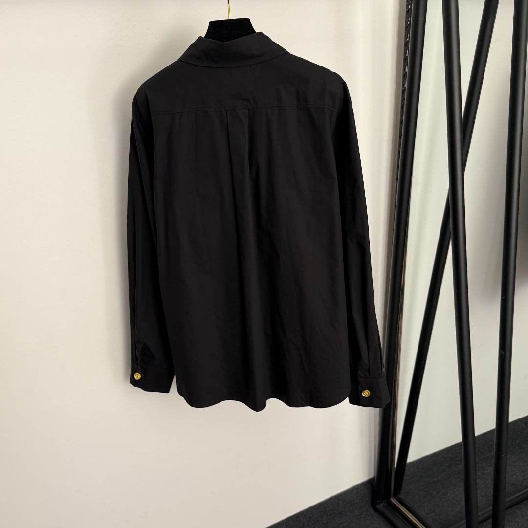 S Long-sleeved pure cotton shirt
