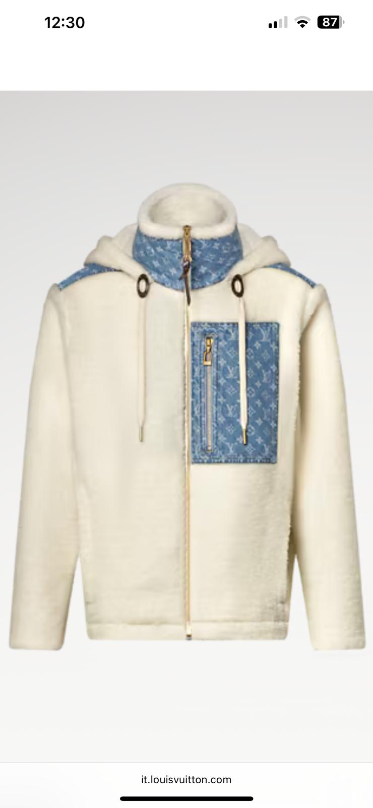 L design wool cardigan with hoodies