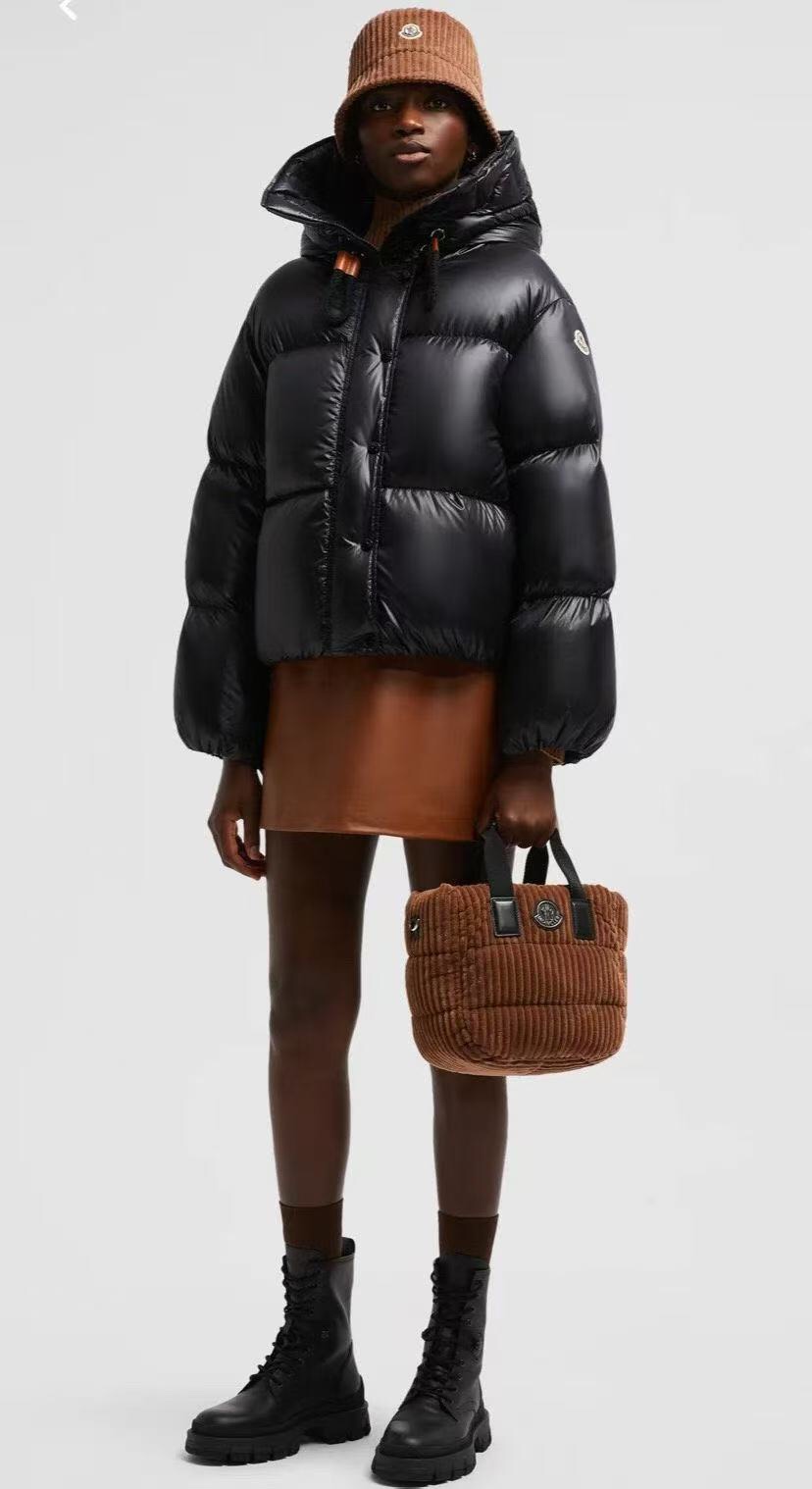 M Long-sleeved hooded down jacket