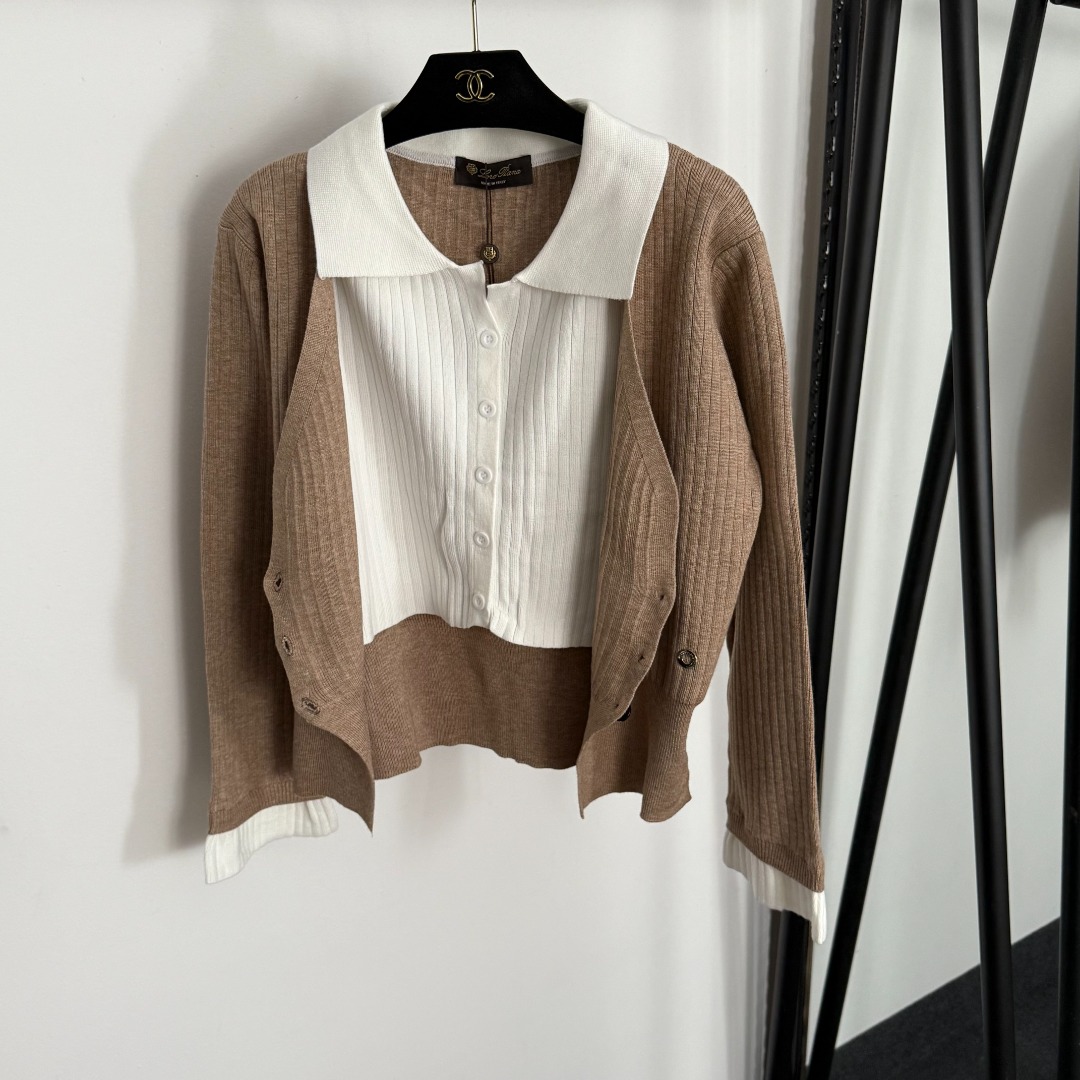 L 2 set Knitted cardigan+high waisted knitted skirt