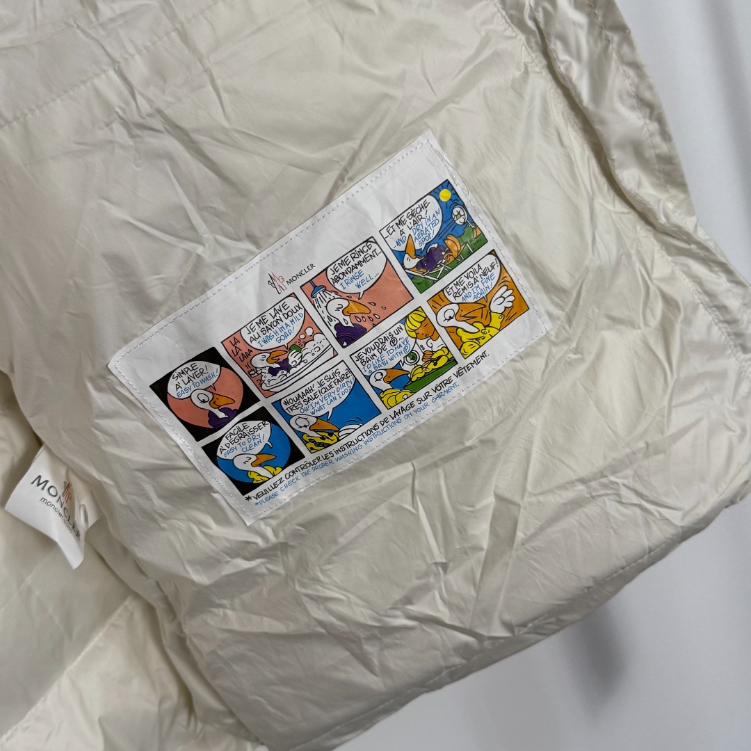 M Long-sleeved hooded slim-fit down jacket