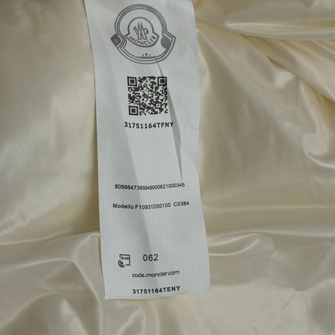 M Printed hooded down jacket