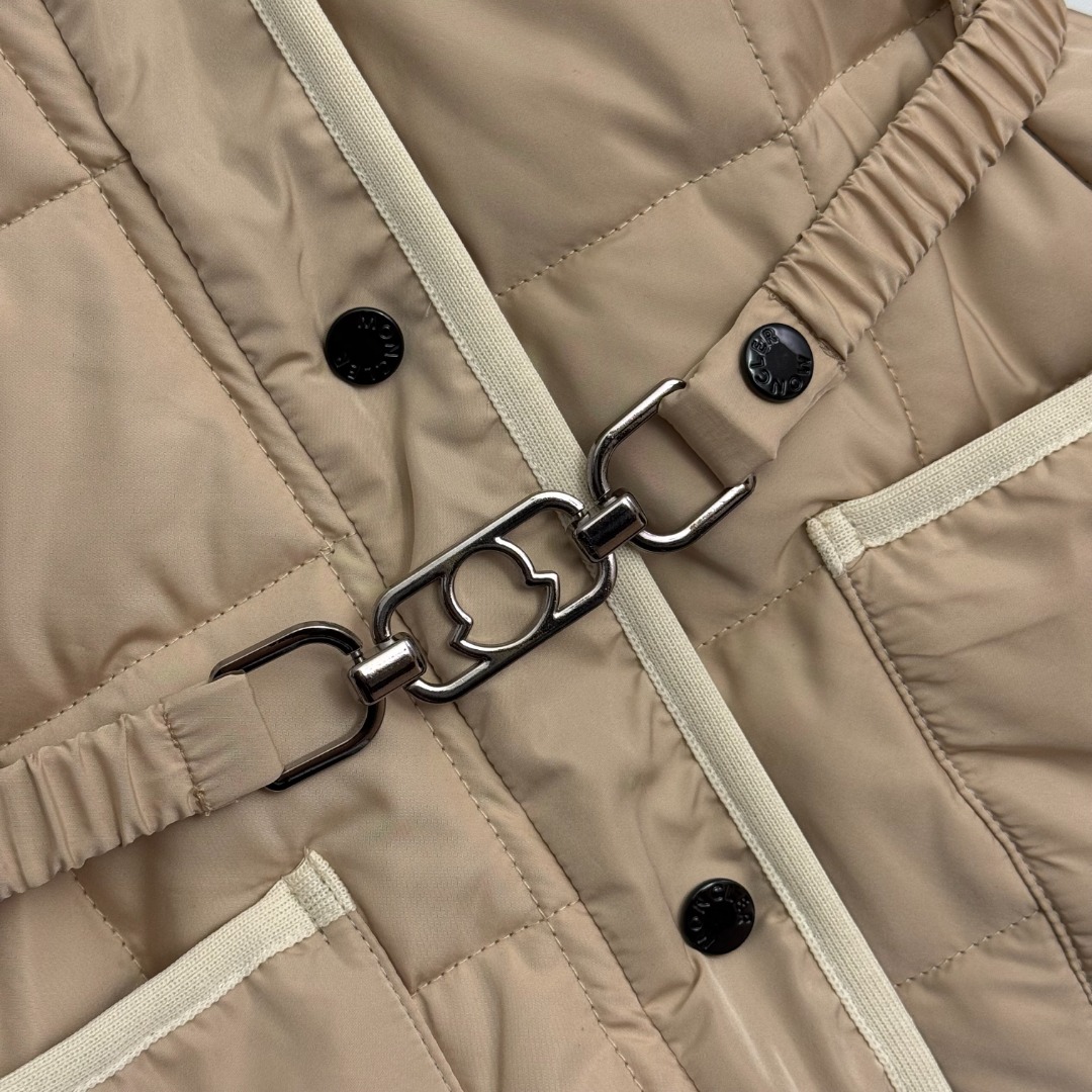 M Detachable Fur-Lined Hooded Long Sleeve Cotton Jacket