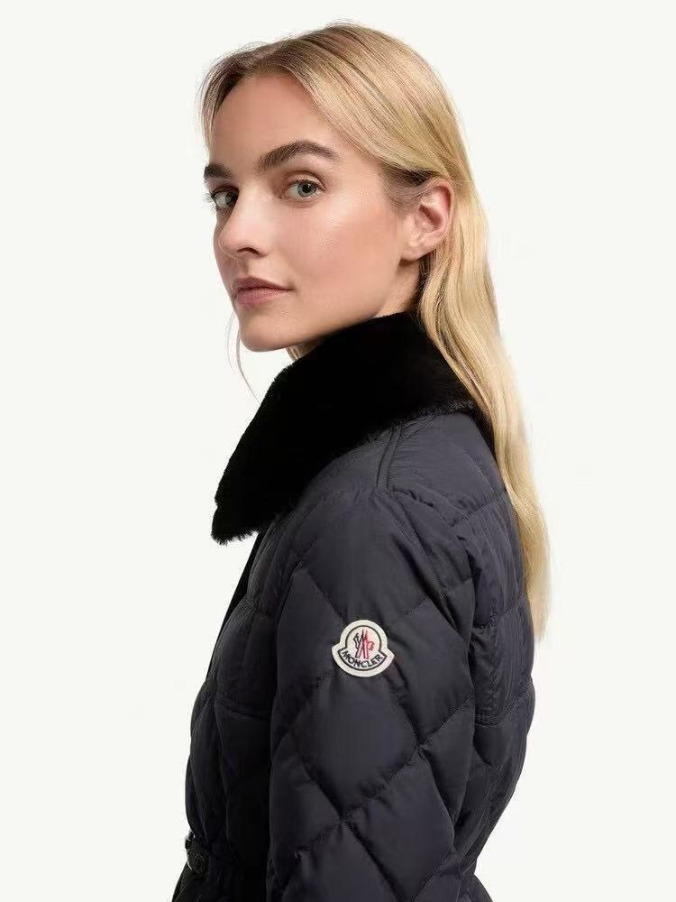 M Detachable Fur-Lined Hooded Long Sleeve Cotton Jacket