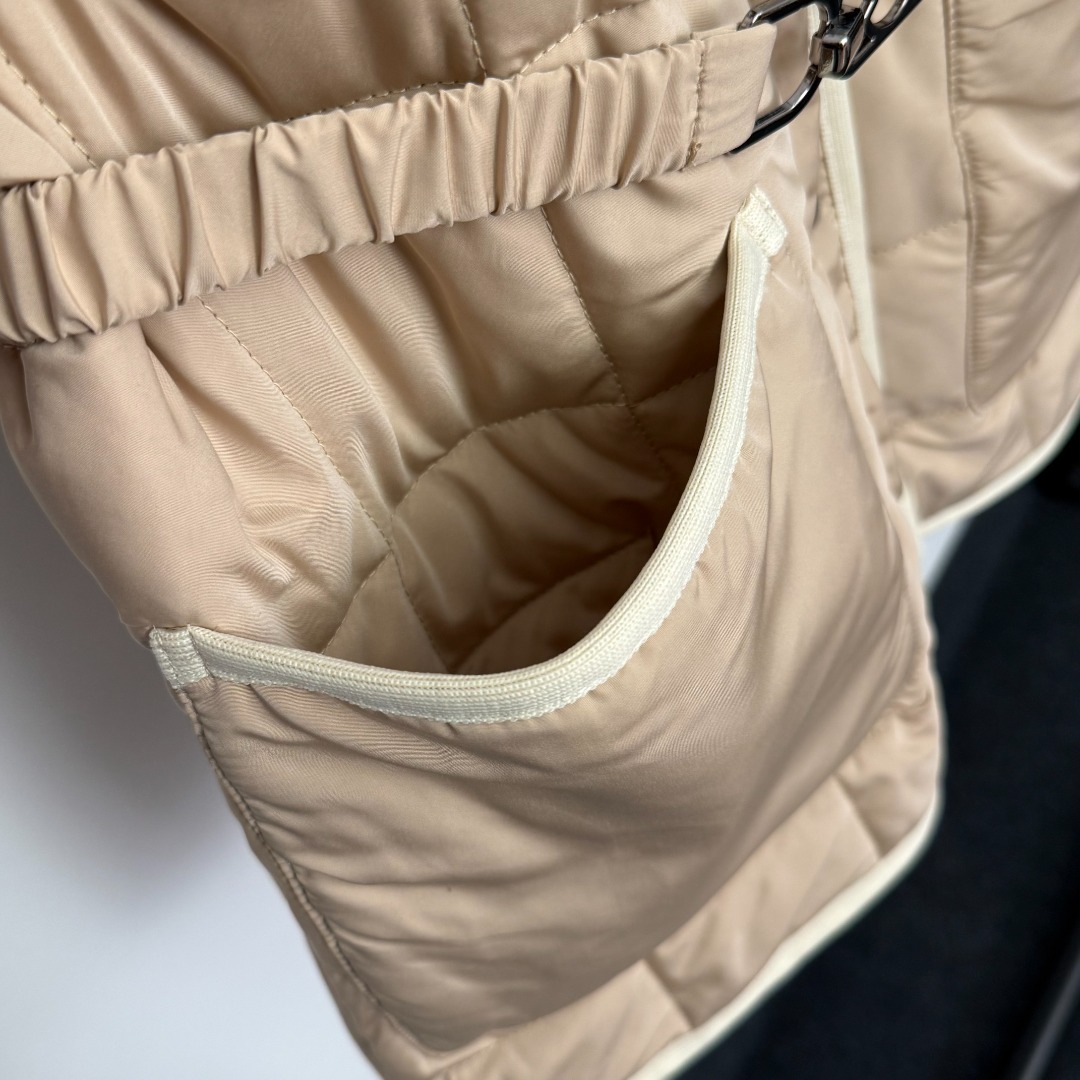 M Detachable Fur-Lined Hooded Long Sleeve Cotton Jacket