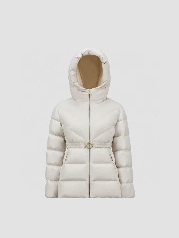 M Long-sleeved hooded slim-fit down jacket