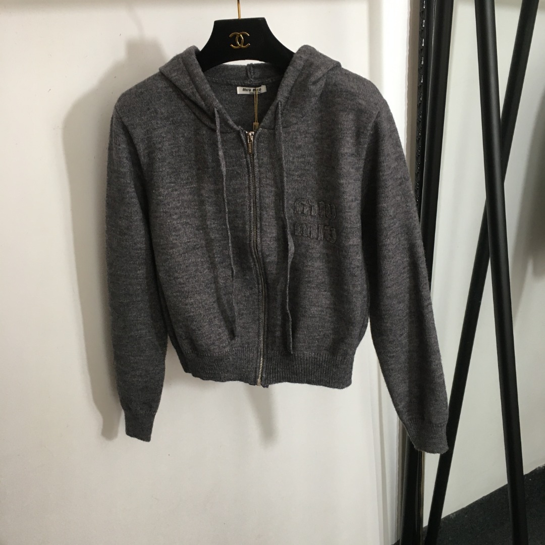 M 2set Zipper jacket+casual wide leg pants