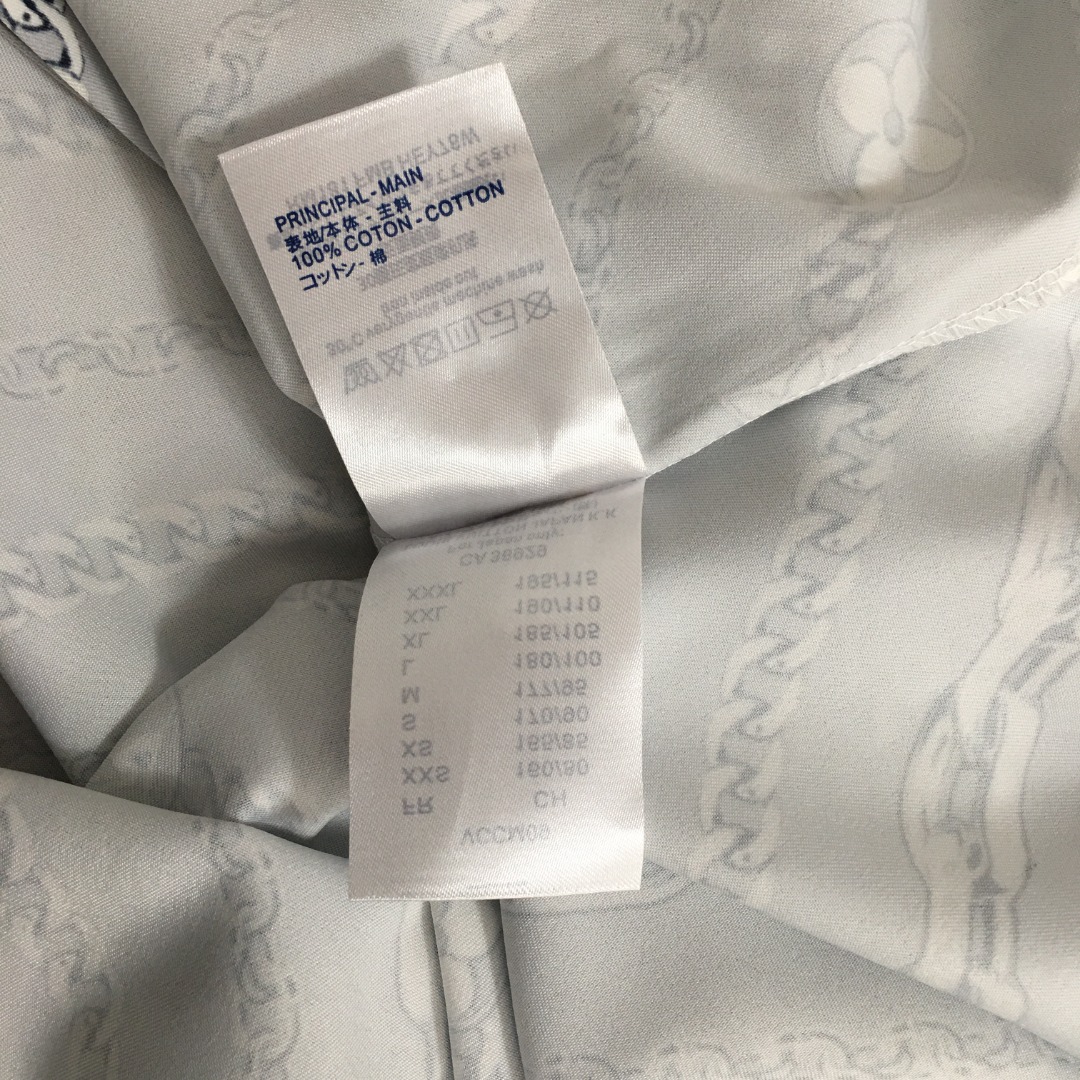 L 2 set Printed long sleeved shirt+side slit pleated skirt