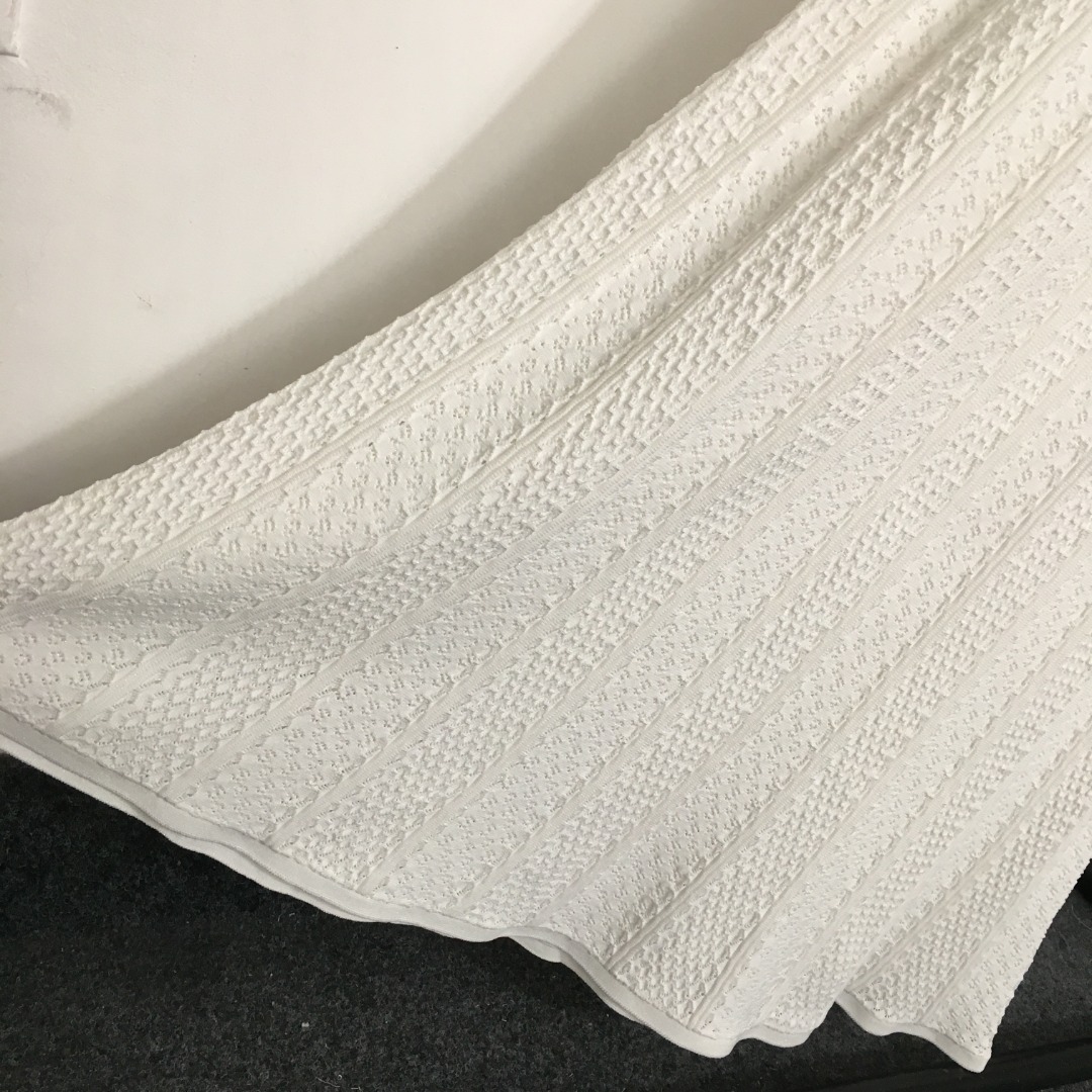 S Blended Knit Short Sleeve Dress