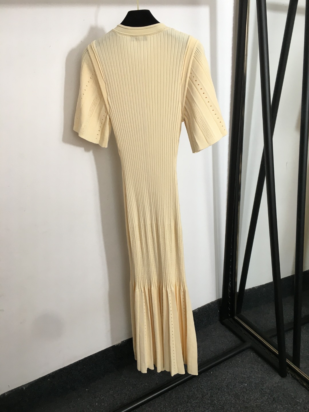 S Knitted short sleeved dress