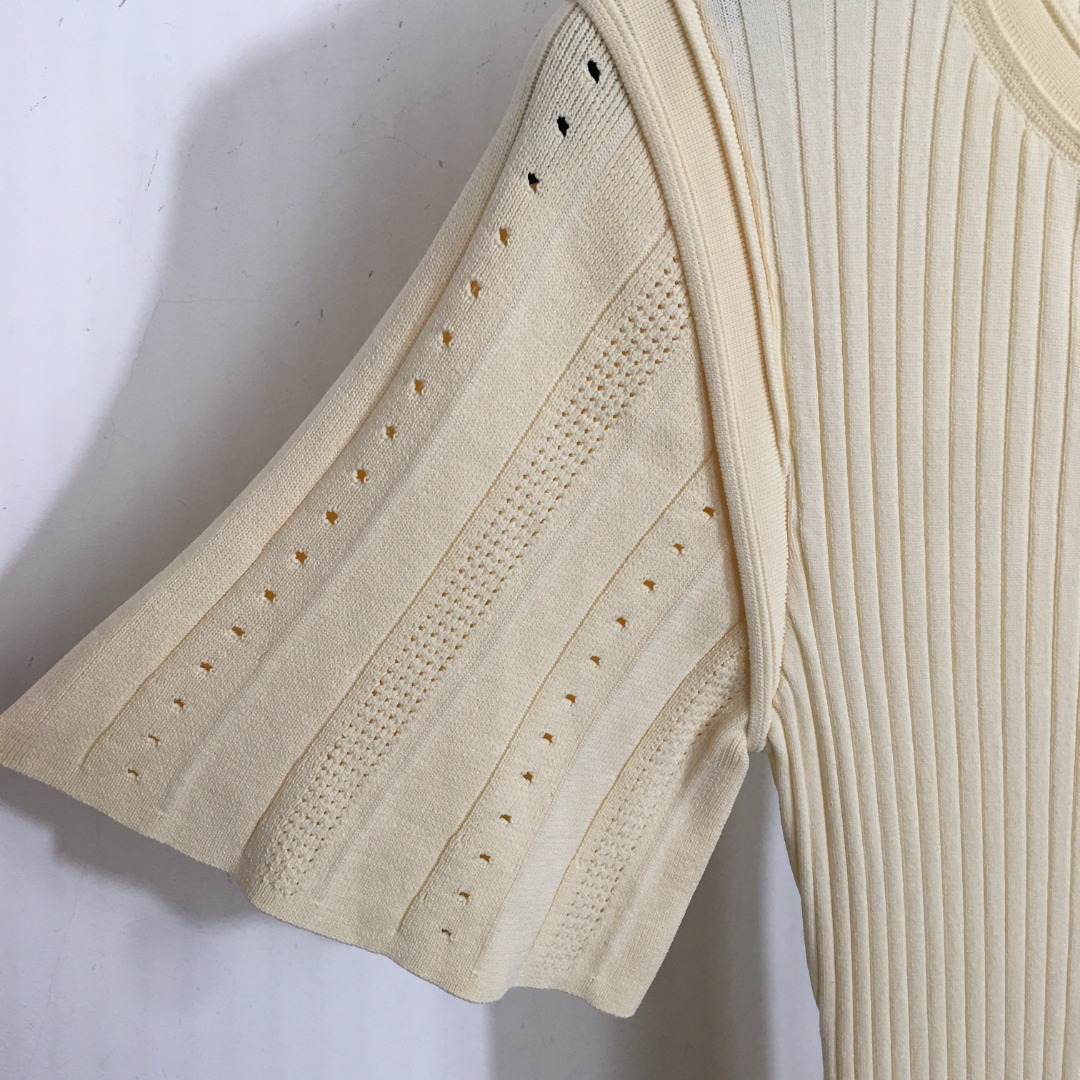 S Knitted short sleeved dress