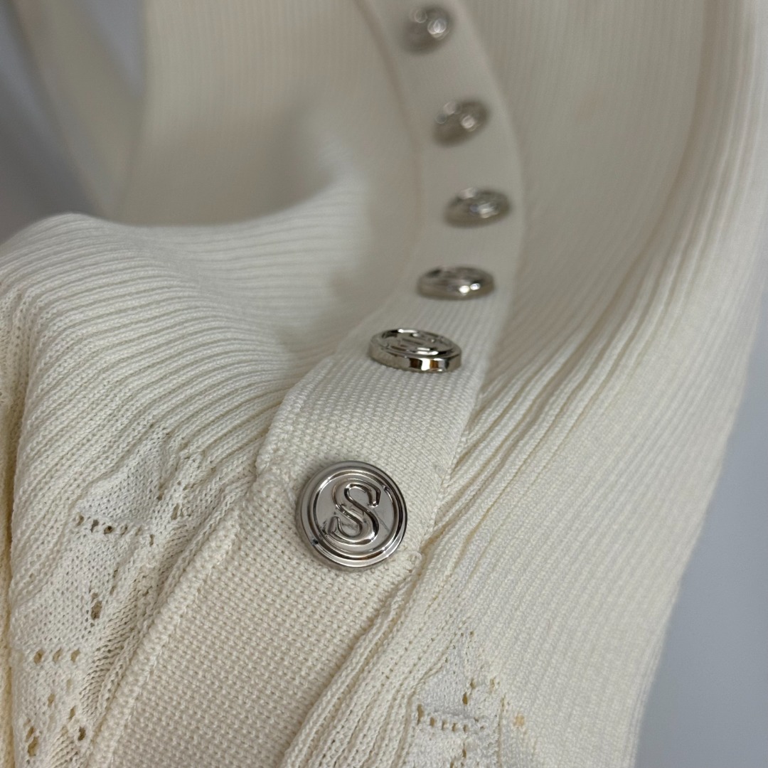 S Knitted long sleeved dress