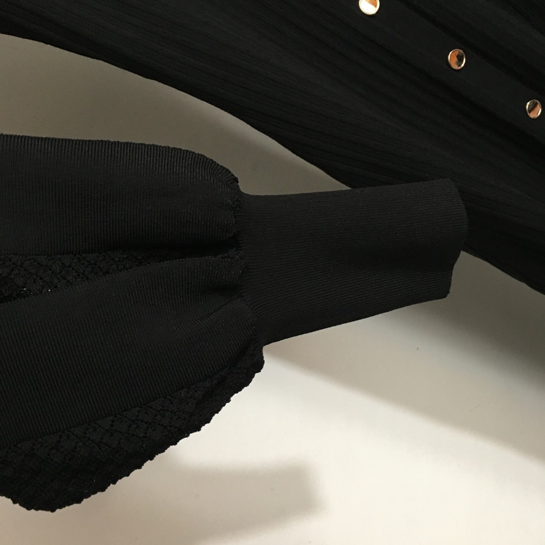 S Lantern long sleeved knitted dress