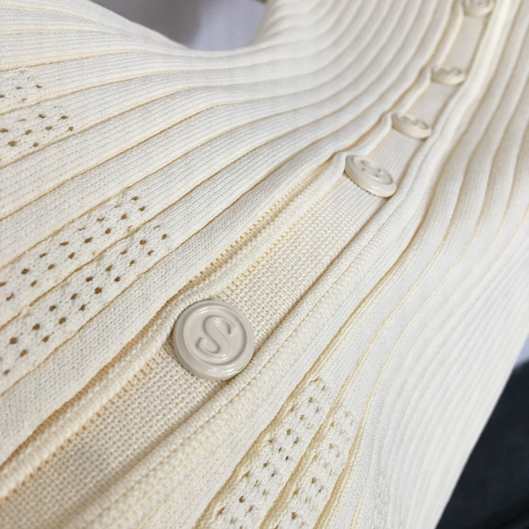 S Knitted short sleeved dress