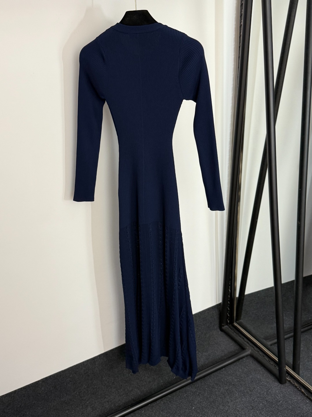 S Knitted long sleeved dress