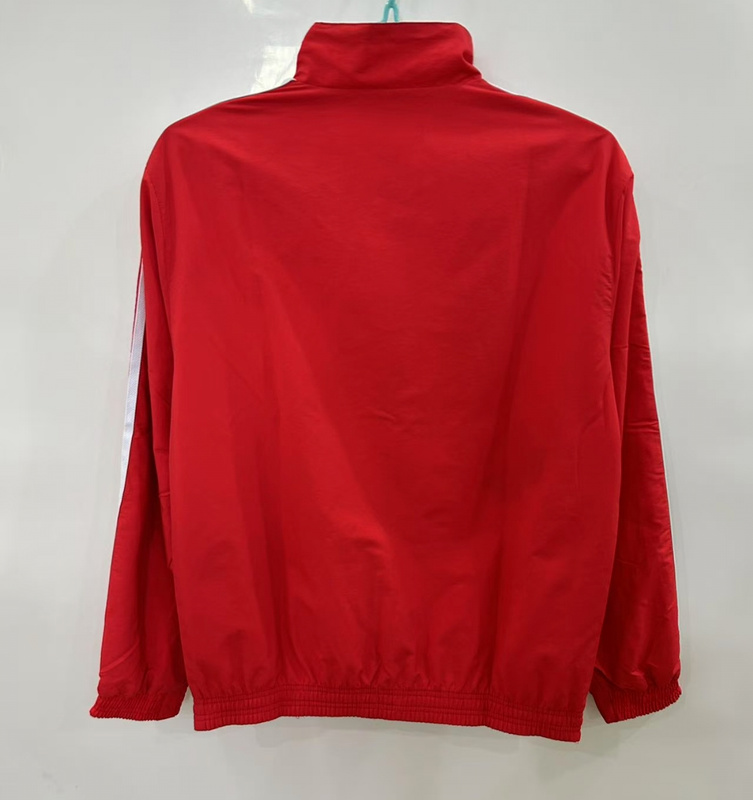 25-26 Real Madrid white and red reversible windbreaker