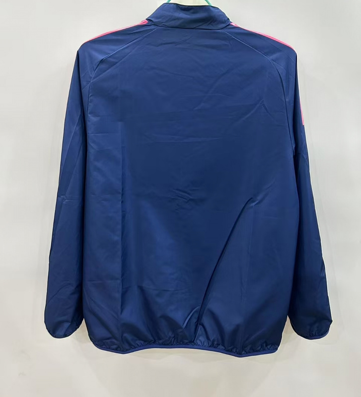 25-26 Real Madrid yellow and blue reversible windbreaker